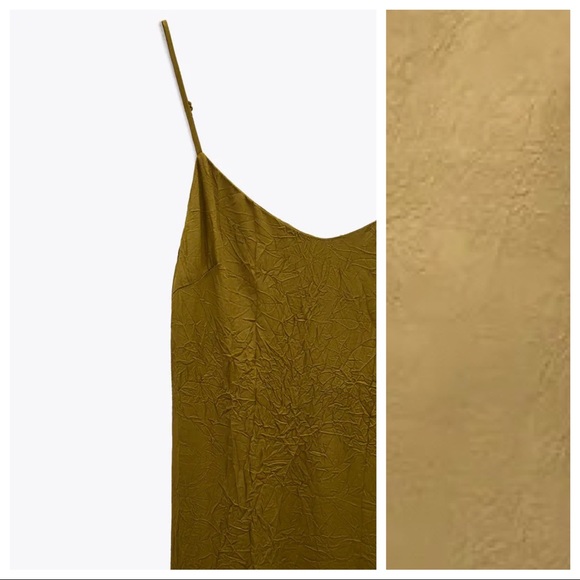 NWT. Zara Creased-Effect Dress TRF. Size M. - Picture 4 of 9